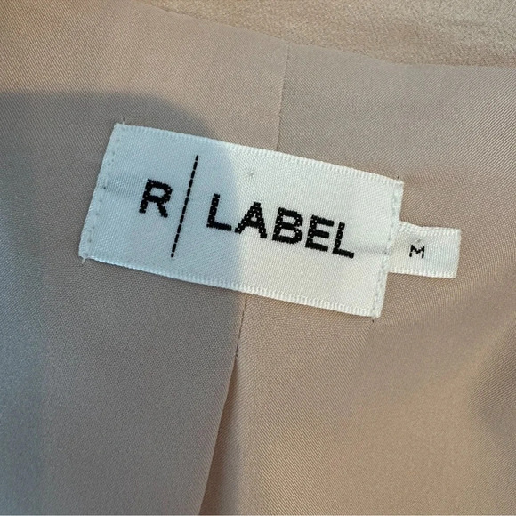 The Reset R|Label Silk Double Breasted Blazer Dusty Blush Pink Size M - Picture 7 of 12
